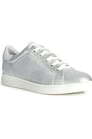Geox D JAYSEN, Zapatillas, para Mujer, Plata (Silver/Off Wht), 36 EU