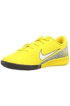 Nike Jr Vapor 12 Academy PS NJR IC, Zapatillas de fútbol Sala Unisex niño, Multicolor (Amarillo/White-Black 710), 30.5 EU