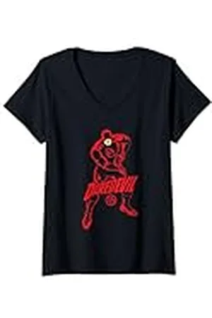 Daredevil Mujer Comic Standing Camiseta Cuello V