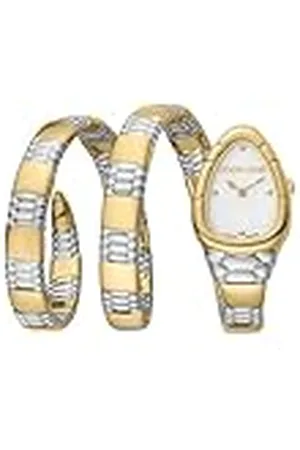 Roberto Cavalli Reloj Analógico para Mujeres de Cuarzo con Correa en Acero Inoxidable RV1L186M0051