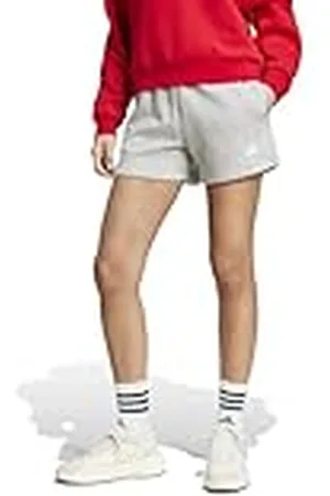 adidas Mujer Essentials Small Logo Fleece Shorts, , M
