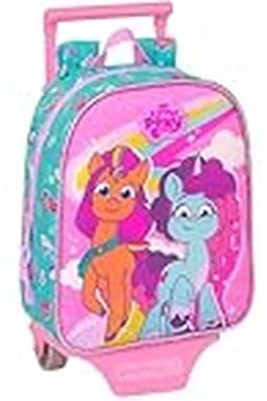 Safta MY LITTLE PONY MAGIC - Mochila Guardería con Carro, Ideal para Niños de Diferentes Edades, Cómoda y Versátil, Calidad y Resistencia, 22x10x27 cm, Color