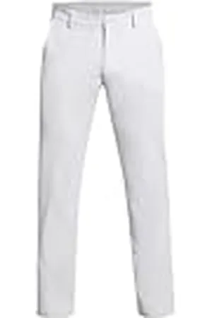 Under Armour UA Tech Tapered Pant Pantalón largo de golf para hombre, pantalón de deporte elástico con forma cónica, color gris halo/gris halo