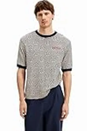 Desigual Camiseta de Manga Corta para Hombre de Punto Plano, , XL