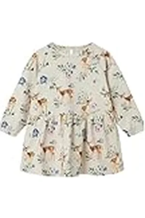 NAME IT NMFOJETTE Sweat Dress BRU, Vestido de Sudor Niñas,