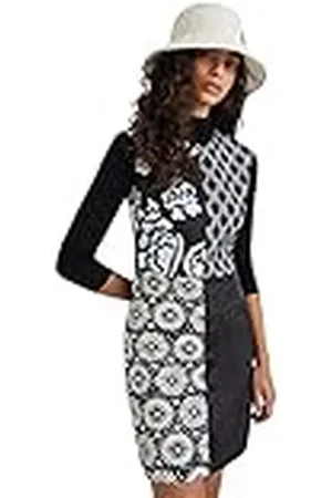 Desigual Chaleco_Hamburgo Vestido Informal, , L para Mujer
