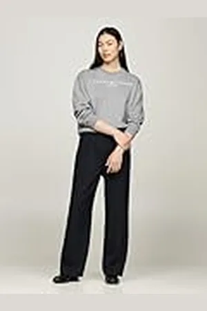 Tommy Hilfiger Pantalón de Tela Mujer Relaxed Fit Business Pantalones, , 34