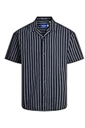 JACK & JONES Joreaster Palma Seersucker-Camiseta SS Ln Camisa de Manga Corta, , S para Hombre