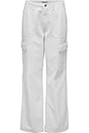 ONLY Onlmalfy-Inez HW Stripe Cargo Pnt Noos Pantalones, Cloud Dancer, 3XL / 32L para Mujer