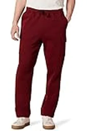 Amazon Pantalón Deportivo Cargo de Forro Polar Hombre, , L