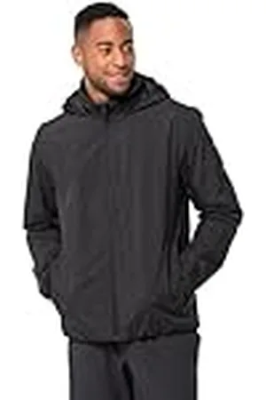 Jack Wolfskin Textor Chaqueta, Verde Oscuro, L para Hombre