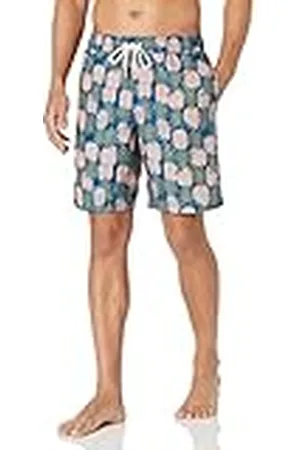 Amazon Bañador con 23 cm de Pernera, Corte Holgado y Secado Rápido - colores interrumpidos Hombre, , XL