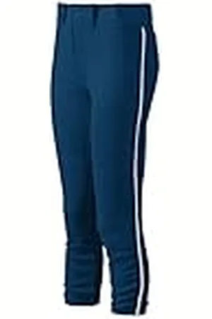 Mizuno Ribeteado Mujer Pantalón con cinturón M Azul Marino-Blanco