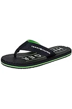 Tommy Hilfiger Hombre Chancletas Massage Footbed Beach Sandal Chanclas, Azul (Desert Sky), 40 EU