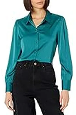 THE DROP @lucyswhims Camisa de Manga Larga con Botones Mujer, , XS