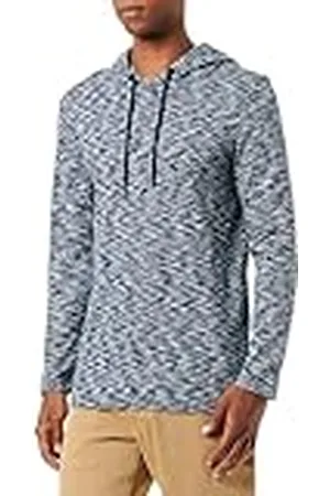QS by s.Oliver Camiseta de Manga Larga con Capucha, , S para Hombre