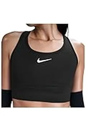 Nike HF5360-010 Swoosh Pocket Sports Bra Mujer Black/White Tamaño L