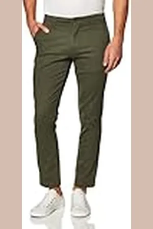 Amazon Pantalones Chinos, elásticos, Informales, Corte clásico Hombre, , 40W / 29L