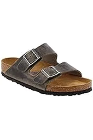 Birkenstock Arizona White, Birko Flor Patent, Flip Flops Mujer, Blanco (Vernis Blanc), 41 EU Estrecho