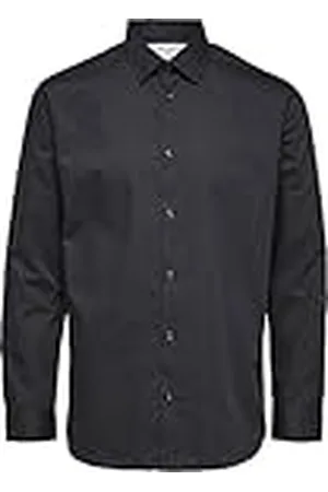 SELECTED Camiseta Slhslimethan LS Classic B Noos Camisa, , M para Hombre