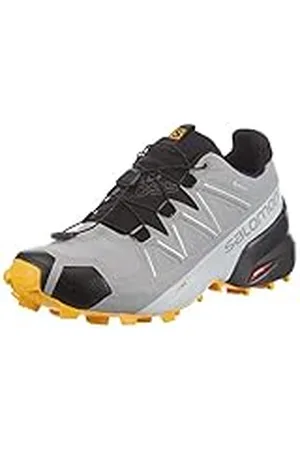 Salomon SPEEDCROSS GORE-TEX Zapatillas de Trail Running para Hombre, Monument / Black / Saffron, 42 2/3 EU