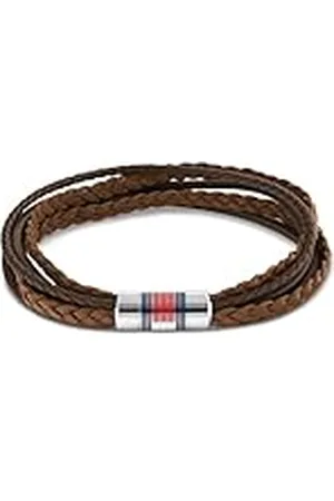 Tommy Hilfiger Jewelry Pulsera de Cuero Trenzado para Hombre Color Marrón - 2790425