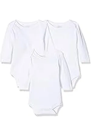 Playshoes Body 1/1-arm 3er Pack Uni Body, Unisex niños, Blanco (Weiß 1), 74-80