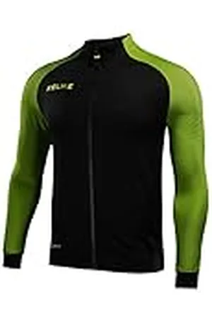 kelme Training Jacket Chaqueta Entrenamiento para Hombre, Black/Neon Yellow, 3XL