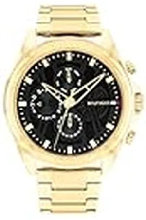 Tommy Hilfiger Reloj Analógico de Cuarzo Multifunción para Hombre con Correa de Acero Inoxidable de Color Dorado - 1710658