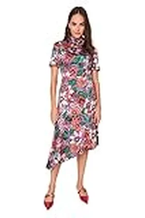 Trendyol Woman Midi Standard High Neck Woven Dress Vestido, , 40 para Mujer