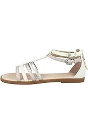 Geox J SANDAL KARLY GIRL, Sandalia para Niñas, WHITE/LT ROSE, 41 EU