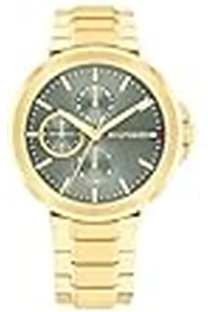 Tommy Hilfiger Reloj Analógico de Cuarzo Multifunción para Mujer con Correa de Acero Inoxidable de Color Dorado - 1782755