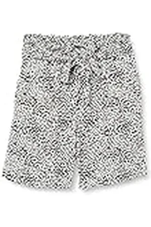 IKKS Short Fluide Imprimé Cœurs Noirs Sur Fond Xu26054.19 Pantalones Cortos, , 14 años para Niños