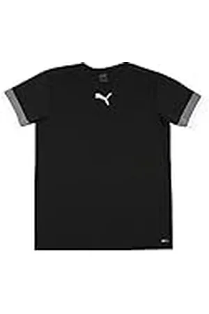 PUMA Unisex niños Shirt, Black-Smoked Pearl- White, 176