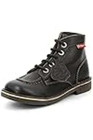 Kickers Kick Col, Botas Militar, Negro (Noir Vernis Perm), 33 EU