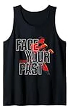 Creed Adonis Face Your Past tipografía negra Camiseta sin Mangas