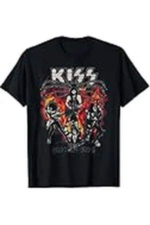 Kiss Camiseta Spider Stage Hombre Manga Corta S Negro