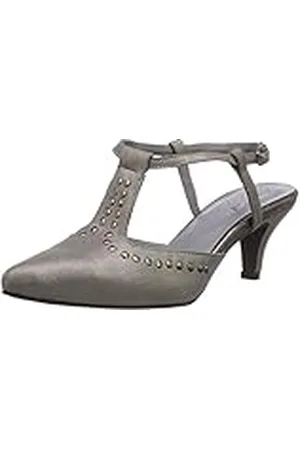 Andrea Conti 1129273037 - Zapatos de Vestir de Cuero para Mujer Gris Grau 35