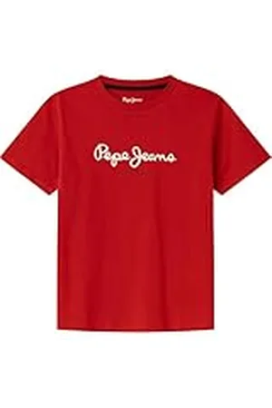 Pepe Jeans T-Shirt New Art Bambino, Rosso (Rosso Reale