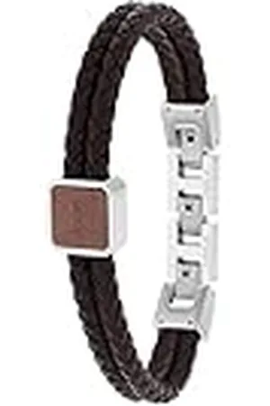 JOOP! Pulsera de acero inoxidable para hombre, 18,5+1,5+1,5 cm, , se entrega en caja de regalo de joyería, 2038036