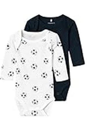 NAME IT Nbmbody 2p LS Football Noos Body de Manga Larga, , 3 años para Bebés