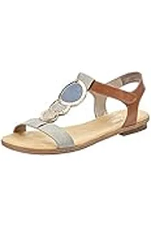 Rieker Spring/Summer 64278, Sandalias Mujer, Grey, 36 EU