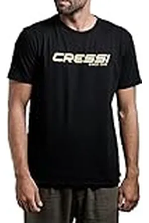Cressi T-Shirt, Man, Negro Amarillo, L