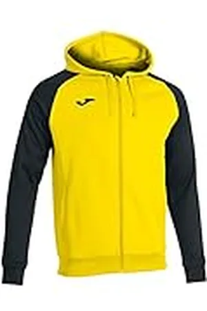 Joma Academy Iv Sudadera con capucha, Hombre, Amarillo-negro, 3XL