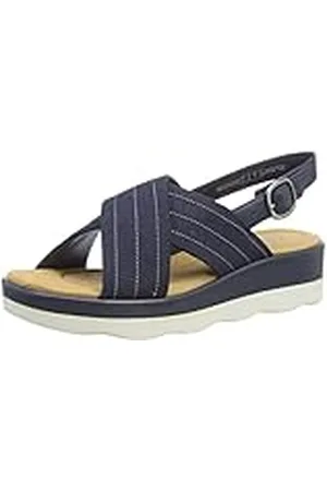 Clarks Clara Cove, Sandalia, para Mujer, Azul (Navy), 39.5 EU