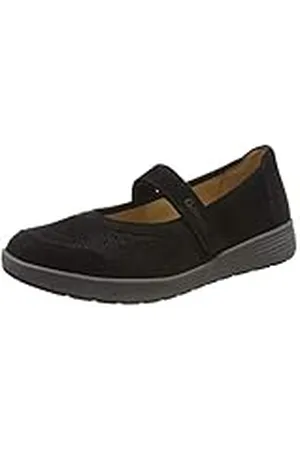 Ganter Sensitiv Klara-k, Bailarinas Mujer, Negro (Schwarz 0100), 36 EU X-Ancho