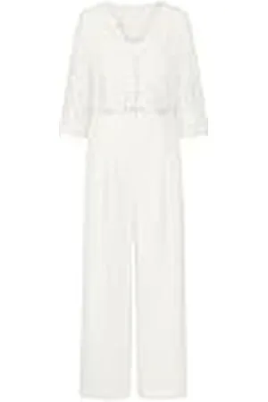 Apart APART Mono de boda con chaqueta de encaje corto de encaje, color crema, 40