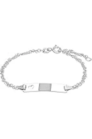 Amor Pulsera Ident de de ley 925 para mujer, 16+2 cm, plateada, en caja de regalo