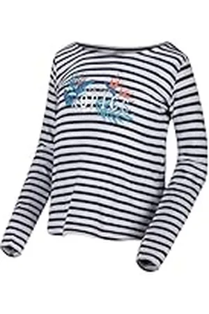 Regatta Carmella - Camiseta Estampada A Rayas De Manga Larga T-Shirts/Polos/Vests, Unisex niños, , 5-6