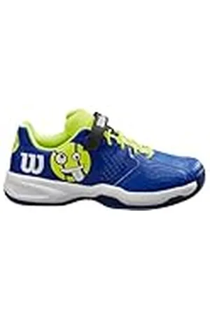 Wilson Kaos EMO, Tennis Shoe, Bluing/Safety Yellow/White, 32 2/3 EU